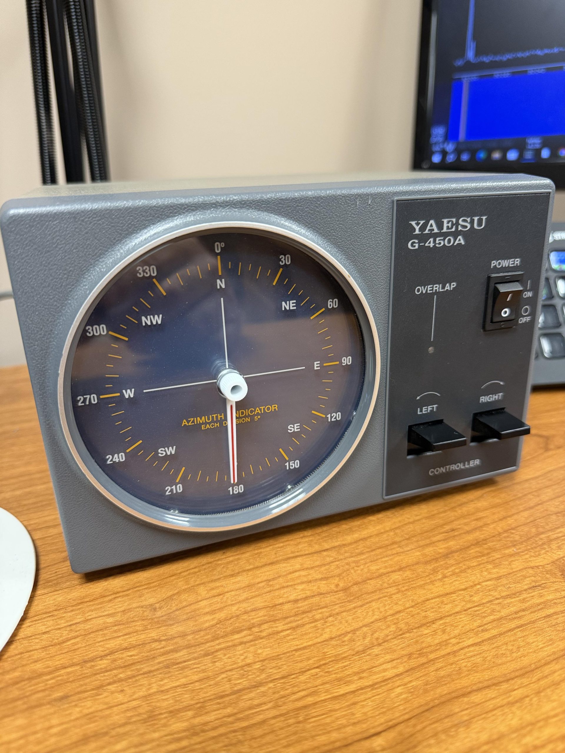 Yaesu G-450A rotator controller front panel, stock, before modification