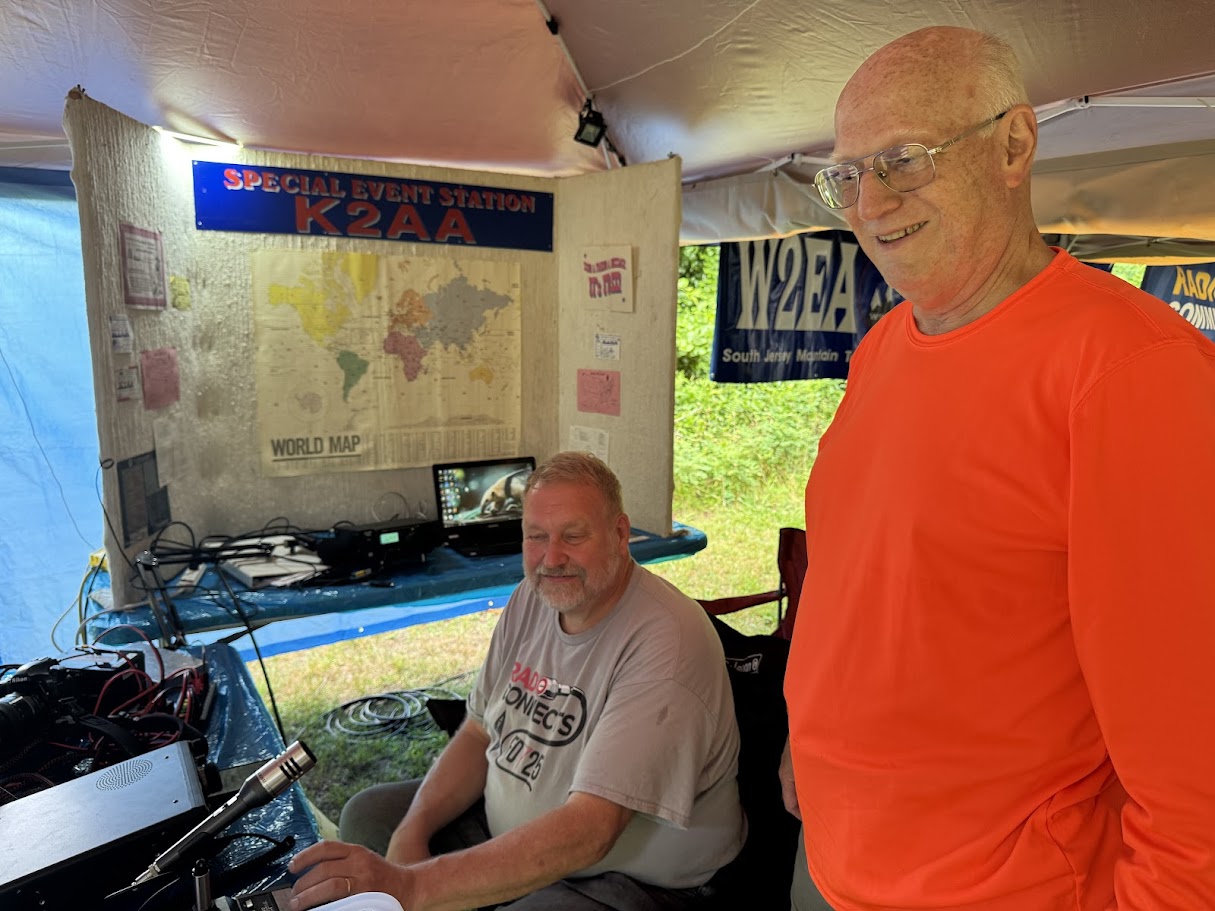 Ken and Peter setting up the GOTA station