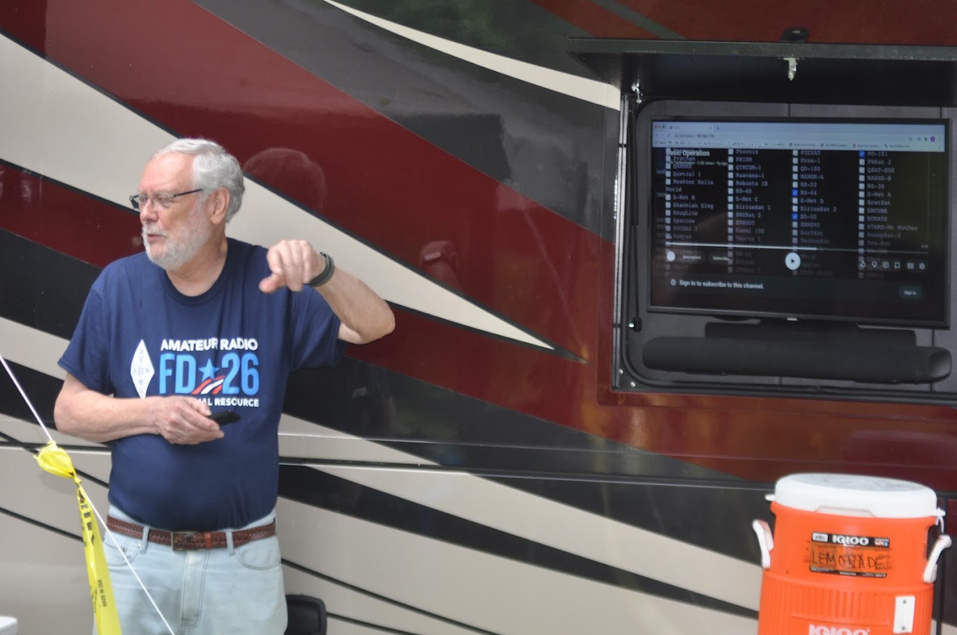Rick giving a satellite educational session for bonus points