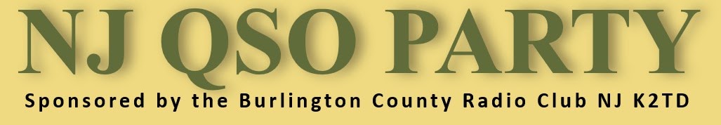 NJ QSO Party, sponsored by the Burlington County Radio Club NJ K2TD